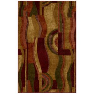 Mohawk Home New Wave Picasso Wine Abstract Accent Area Rug, 1'8"x2'10", Multi
