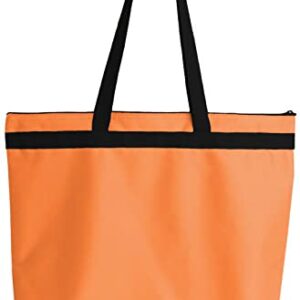 Fight Like a Girl How Strong We Are Darcey Tote Bag for Leukemia, Multiple Sclerosis, Kidney Cancer Awareness - Orange Ribbon