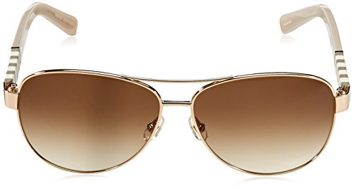 Kate Spade New York Women's Dalia Aviator Sunglasses, Gold & Brown Gradient, 58 mm