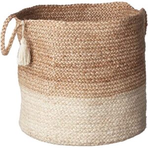 LR Home Montego Storage Basket, 19" High, Natural Jute