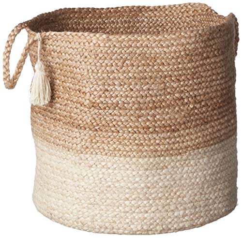 LR Home Montego Storage Basket, 19" High, Natural Jute