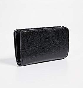 Marc Jacobs Women's Snapshot Compact Wallet, Black, One Size