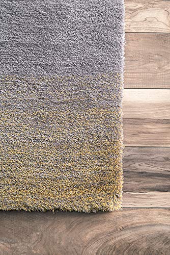 nuLOOM Ana Ombre Shag Area Rug, 5' x 8', Yellow
