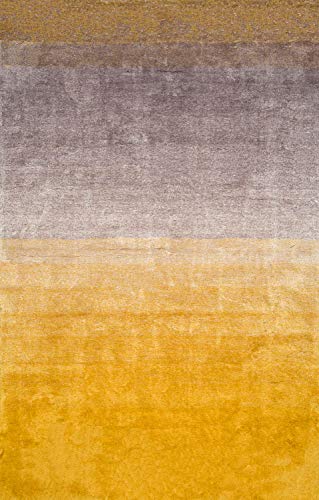 nuLOOM Ana Ombre Shag Area Rug, 5' x 8', Yellow