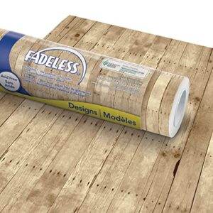 fadeless bulletin board paper, fade-resistant paper for classroom decor, 48” x 12’, weathered wood, 1 roll