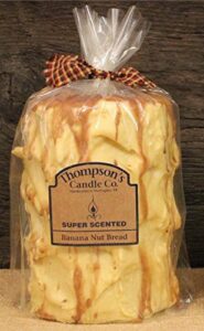 thompson’s candle co. super scented (44 oz) pillar 200 hrs banana nut bread