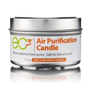 ec3 air purification candle, natural, botanical ingredients in soy wax