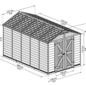 Palram - Canopia SkyLight 8' x 12' Storage Shed - Tan