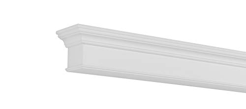 Pearl Mantels 610-72 Henry Mantel Shelf MDF, 72", White Paint