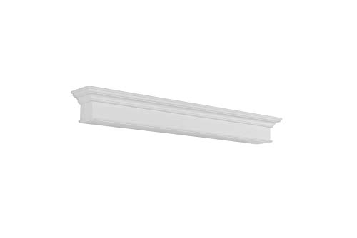 Pearl Mantels 610-72 Henry Mantel Shelf MDF, 72", White Paint