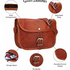 Gusti Shoulder Bag Leather - Mary M. Handbag Purse Crossbody Bag Satchel for Women in Vintage Brown