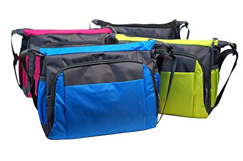 Nupouch Sporty Crossbody Bag, Water Resistant Shoulder Bag Purse, Travel Bag, Large, Black