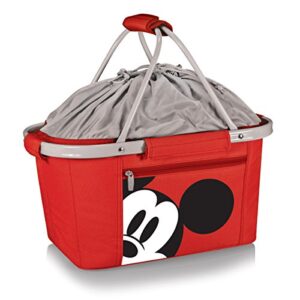 oniva – a picnic time brand 645-00-100-014-11 metro basket collapsible cooler tote, mickey mouse – red