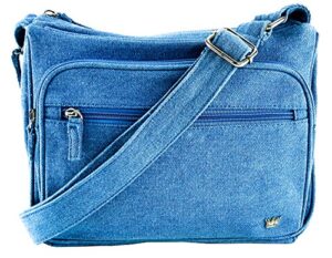purse king magnum blue jean concealed carry handbag