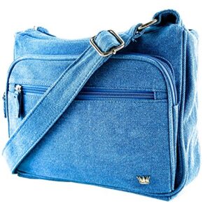 Purse King Magnum Blue Jean Concealed Carry Handbag