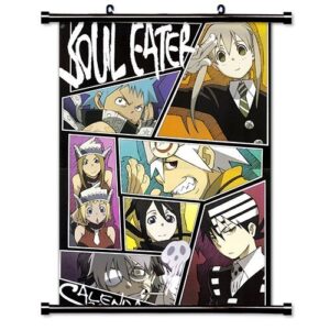 soul eater anime fabric wall scroll poster (16″ x 22″) inches