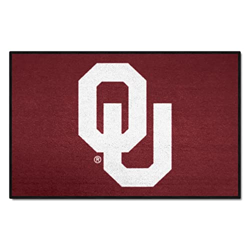 FANMATS 2394 Oklahoma Sooners Starter Mat Accent Rug - 19in. x 30in. | Sports Fan Home Decor Rug and Tailgating Mat