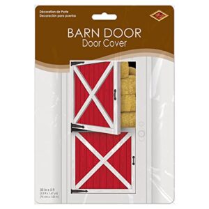 Beistle 54663 Barn Door Cover, 30-Inch by 5-Feet, Multicolor