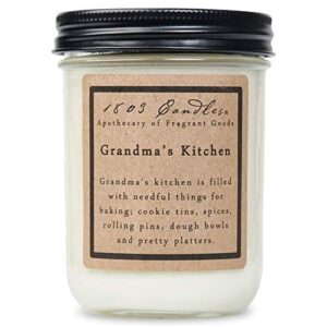 1803 candles – scented soy jar candle – grandma’s kitchen scent