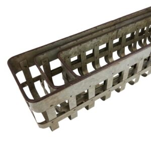 Creative Co-Op Set of 3 Rectangle Open Weave Iron Baskets