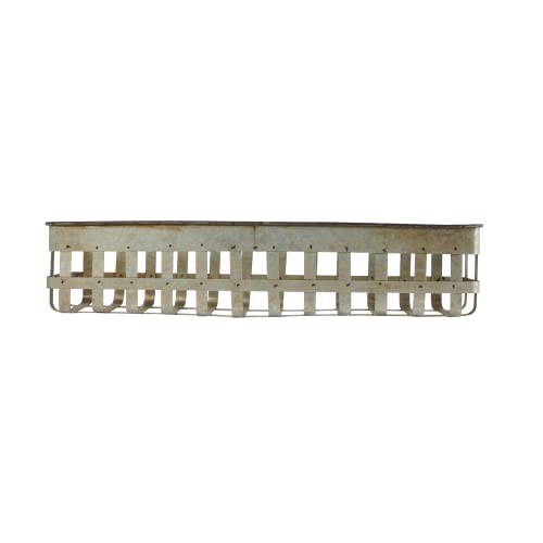 Creative Co-Op Set of 3 Rectangle Open Weave Iron Baskets