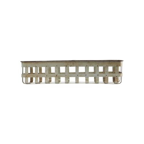 Creative Co-Op Set of 3 Rectangle Open Weave Iron Baskets