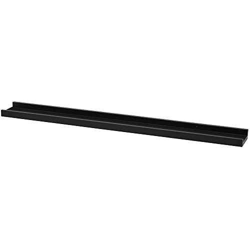 LTL Home Products 1152047 Photo Ledge Floating Picture Wall Shelf, 31.5" x 3.5", Black