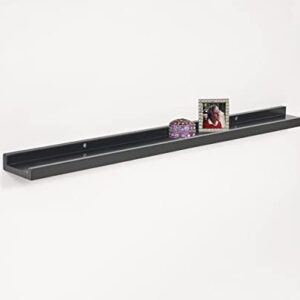 LTL Home Products 1152047 Photo Ledge Floating Picture Wall Shelf, 31.5" x 3.5", Black