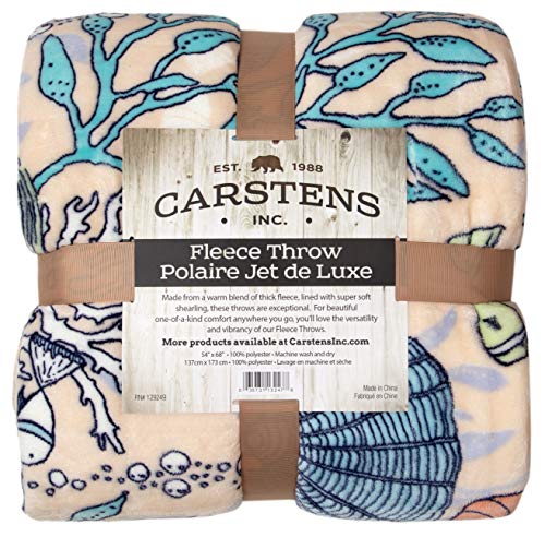 Carstens, Inc Carstens Coastal Reef 54x68 Throw Blanket, Blue
