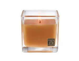 valencia orange medium glass cube candle by aromatique