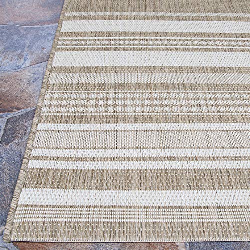 Couristan Gazebo Area Runner Rug 2'3" x 7'10" Champagne-Taupe