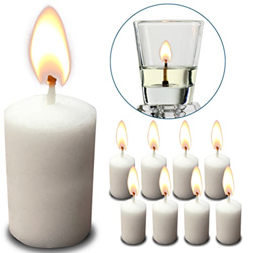 Ner Mitzvah 6 Hour Neironim Candles - Shabbat and Votive Wax Candle - 72 Count