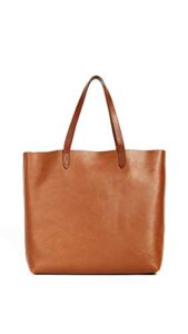 madewell women’s the transport tote, english saddle, tan, brown, one size