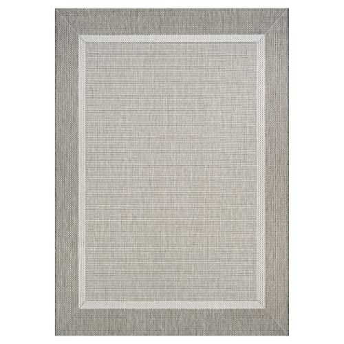 Couristan Recife Stria Texture Indoor/Outdoor Area Rug, 3'9" x 5'5", Champagne-Taupe