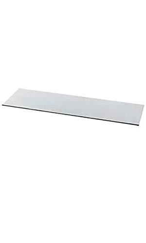 SSWBasics Tempered Glass Shelf - 12" W x 36" L x 3/16" - Set of 2