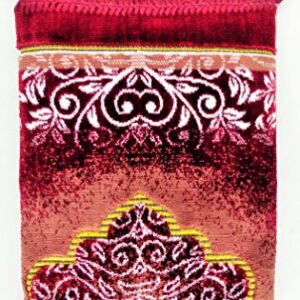 International Goods Depot Muslim Pray Rug Namaz Sajadah Mat Series (Dodya Thick Gold-Maroon 45" x 27")