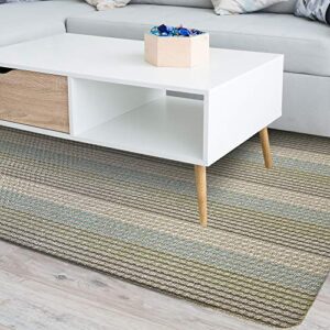 icustomrug multi colored loop pile berber carpet non skid utility rug 4ft0in x 6ft0in (4′ x 6′) sand beige