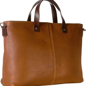 Pendleton Leather Tote Tan One Size