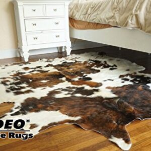 rodeo Superior Tricolor Cowhides Rug Size 6x7 ft TC 6X7