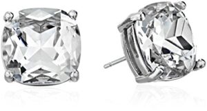 kate spade new york “essentials” silver-tone small square stud earrings