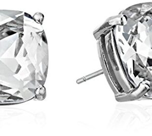 kate spade new york "Essentials" Silver-Tone Small Square Stud Earrings