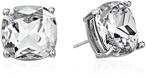 kate spade new york "Essentials" Silver-Tone Small Square Stud Earrings