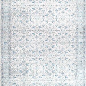 nuLOOM Vintage Rio Area Rug, 8 ft x 10 ft, Aqua