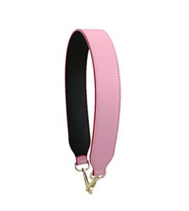 simple style short unadjustable replacement strap handbags strap shoulder strap pu leather strap for handbags purse bag (pink)