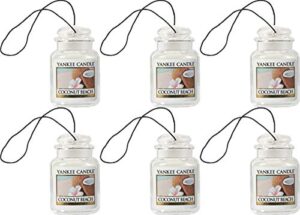 yankee candle car jar ultimate coconut beach (6 pack)