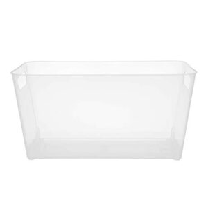 kenney organizer bin with handles, 14″ x 7″ x 7″, clear