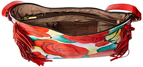 Anna by Anuschka Large Hobo Shoulder Bag, Romantic Rose