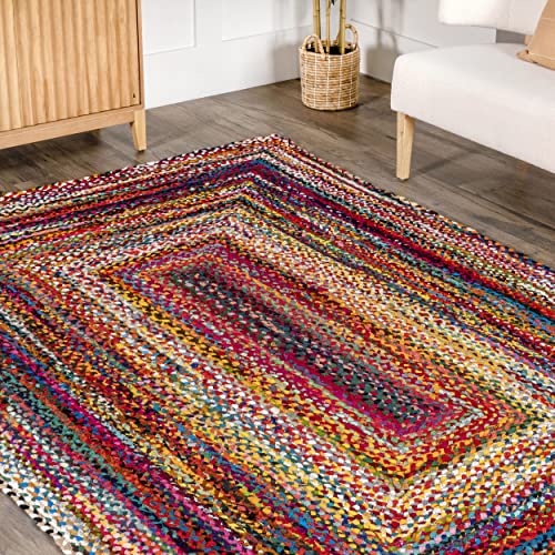 NuLOOM Tammara Bohemian Hand Braided Area Rug, 3' x 5' Oval, Multi