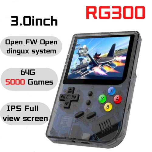 2021 Upgraded Opening Linux Tony System Handheld Game Console , Retro Game Console with 64G TF Card 5000 Classic Games 3 Inch IPS Screen