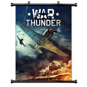 war thunder game fabric wall scroll poster (16×22) inches